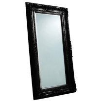 Velia Rectangular Leaner Mirror In Black Frame