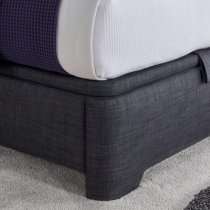 Felton Pendle Fabric Ottoman Double Bed In Slate