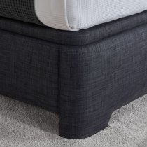 Milton Pendle Fabric Ottoman Double Bed In Slate