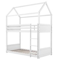 Herrin Wooden Single Bunk Bed In White