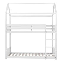 Herrin Wooden Single Bunk Bed In White