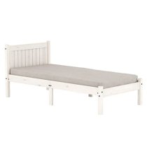 Ria Wooden Single Bed In White