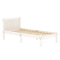 Ria Wooden Single Bed In White