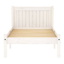 Ria Wooden Single Bed In White