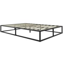 Shao Metal Platform King Size Bed In Black