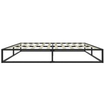 Shao Metal Platform King Size Bed In Black