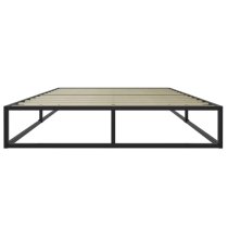 Shao Metal Platform King Size Bed In Black