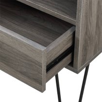 Avon Wooden Side Table With 1 Drawer In Slate Grey