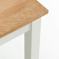 Calliope Square Wooden Dining Table In Ivory And Oak