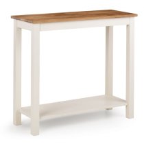 Calliope Wooden Console Table In Ivory And Oak