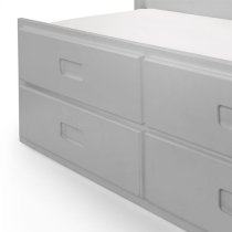 Macon Single Bed With Underbed And Drawers In Dove Grey