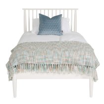 Afon Wooden Single Bed In White