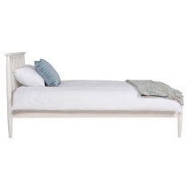 Afon Wooden Single Bed In White