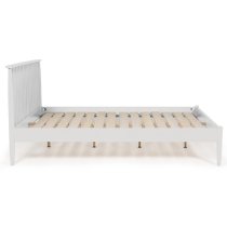 Afon Wooden Double Bed In White