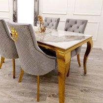 Laval Large Sintered Stone Top Dining Table In Pandora