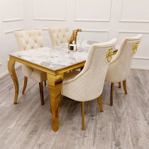 Laval Large Sintered Stone Top Dining Table In Pandora