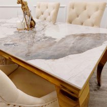 Laval Large Sintered Stone Top Dining Table In Pandora