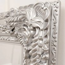 Reeth Medium Ornate Design Bevelled Mirror In Silver