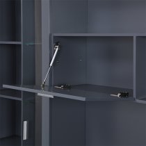 Roma Entertainment Unit Grey With High Gloss Fronts And LED