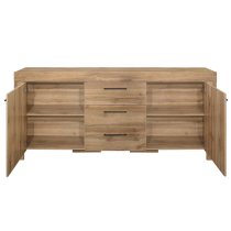 Canton Wooden Sideboard With 2 Doors And 3 Drawers In Oak