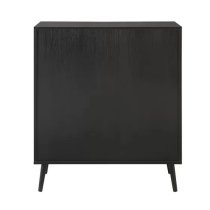 Coralie Wooden Chest Of 5 Drawers In Black