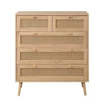 Coralie Wooden Chest Of 5 Drawers In Oak