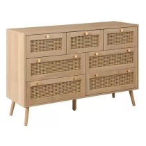 Coralie Wooden Chest Of 7 Drawers In Oak