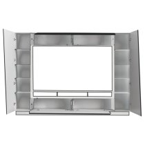 Elko High Gloss Entertainment Unit In Black With LED Lighting