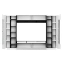 Salina High Gloss Entertainment Unit In White With LED Lighting