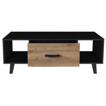 Aliso Wooden Coffee Table With 1 Drawer In Artisan Oak