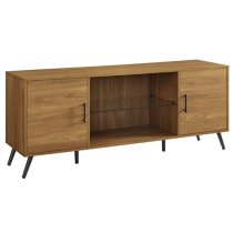 Bowie Wooden TV Stand Mid Century In English Natural