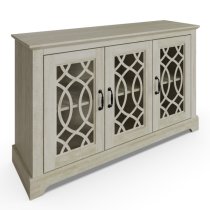 Arcata Wooden Sideboard With 3 Doors In Dusty Grey Oak