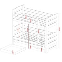 Cadott Wooden Bunk Bed And Trundle In Pine