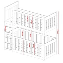 Kinston Bunk Bed And Cot In Graphite With Bonnell Mattresses