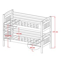 Seattle Bunk Bed And Storage In White With Bonnell Mattresses