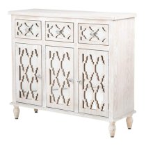 Halifax Mirrored Sideboard With 3 Doors 3 Drawers In Natural