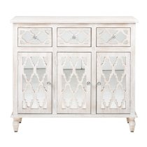 Halifax Mirrored Sideboard With 3 Doors 3 Drawers In Natural