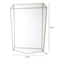 Parker Wall Mirror With Champagne Wooden Frame