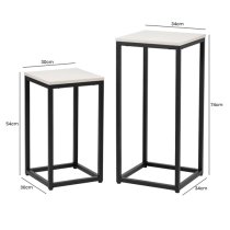 Primm Wooden Plant Stand In Summer Grey With Matte Black Frame