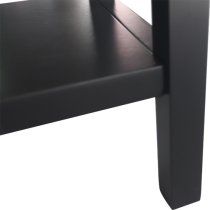 Lorain Pine Wood Console Table With 2 Drawers In Matte Black