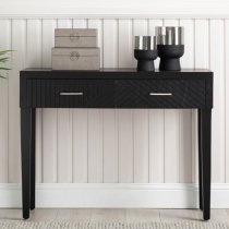 Sewell Wooden Console Table With 2 Drawers In Black