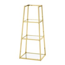 Lima Ladder Display Stand Small In Shiny Gold Frame