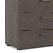 Denton Wooden Chest 8 Drawers In Rovere Gessato Dark Oak