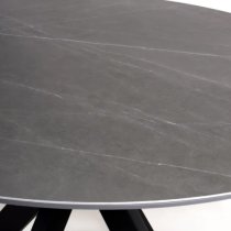 Lacole Sintered Stone Dining Table Large Round In Grey