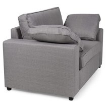 Aarna Fabric 1 Seater Sofa In Silver