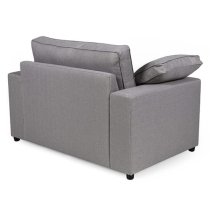 Aarna Fabric 1 Seater Sofa In Silver