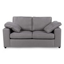 Aarna Fabric 2 Seater Sofa In Silver