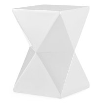 Narissara High Gloss Lamp Table In White