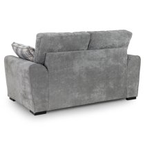 Maik Plush Velvet 2 Seater Sofa In Grey