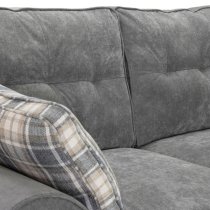 Maik Plush Velvet 2 Seater Sofa In Grey